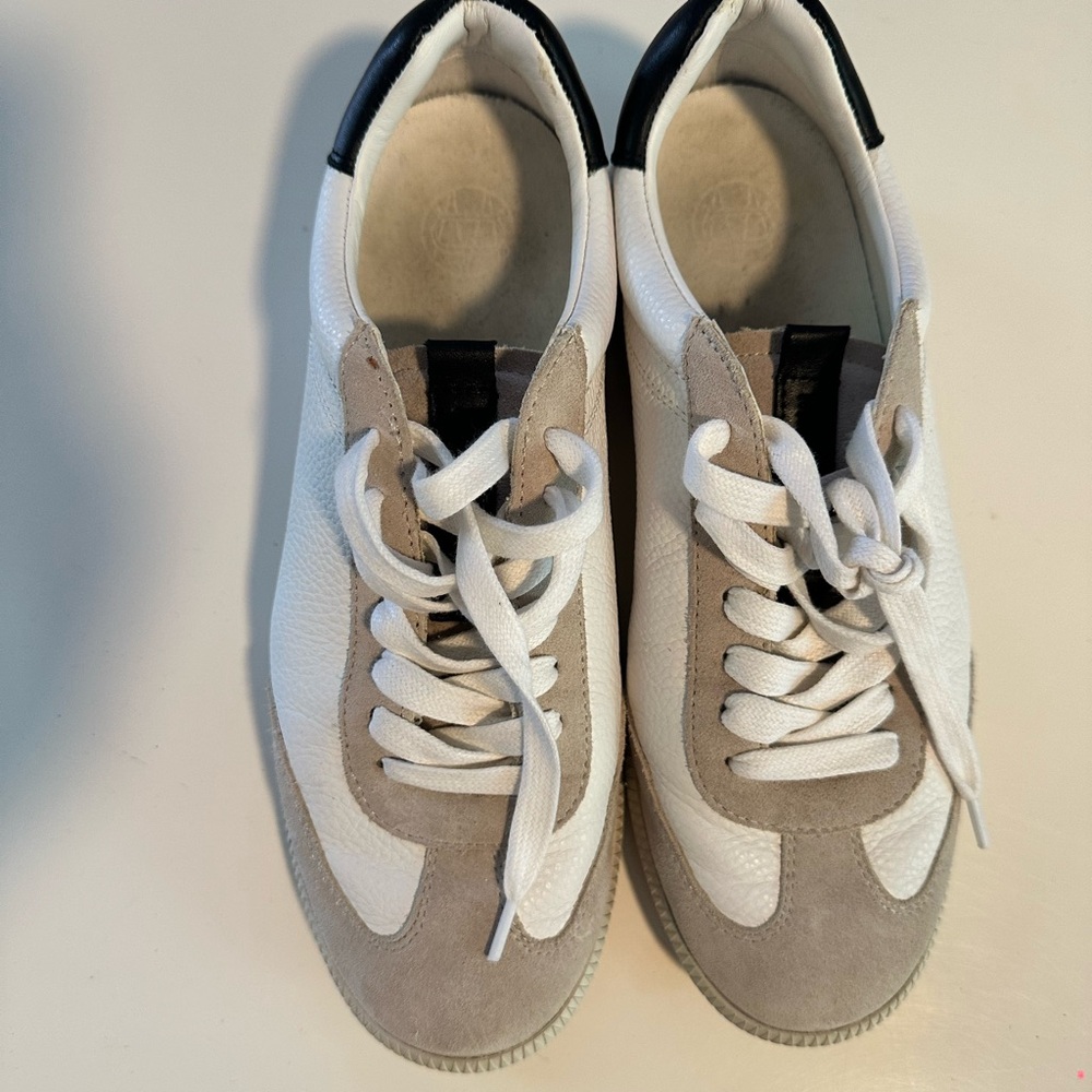 Madewell White and Beige Sneakers